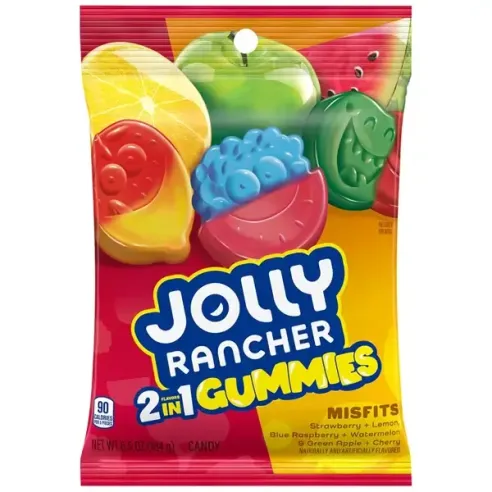 Jolly Rancher 2-in-1 Flavors Gummies Misfits Candy