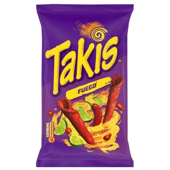Takis Fuego Chili And Lime Flavored