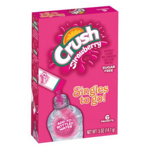 Crush Strawberry Singles to Go 6 Pack - 14.1 g