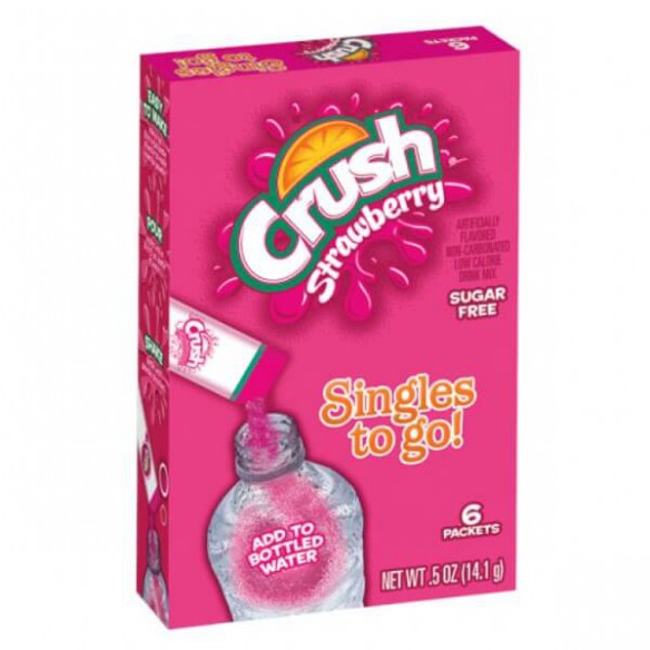 Crush Strawberry Singles to Go 6 Pack - 14.1 g