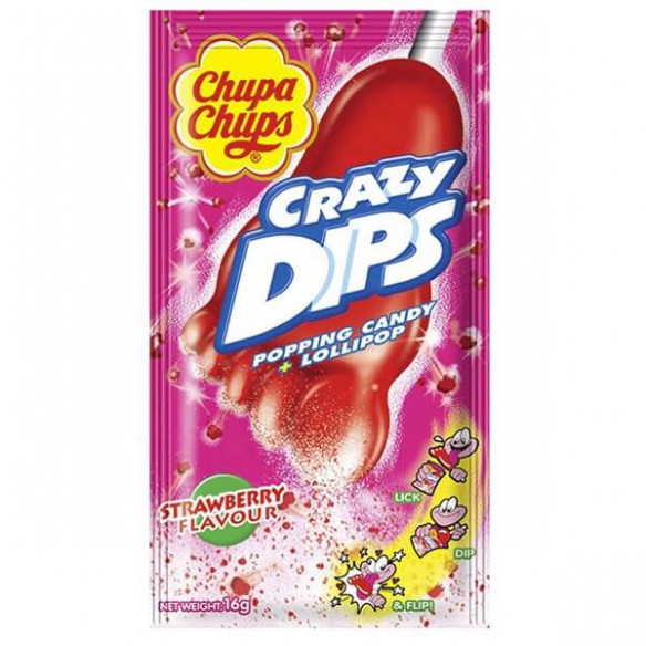 Chupa Chups Strawberry Crazy Dips 14 g