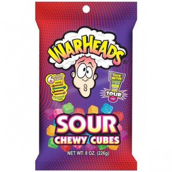 Warheads Mini Sour Chewy Cubes 22 g