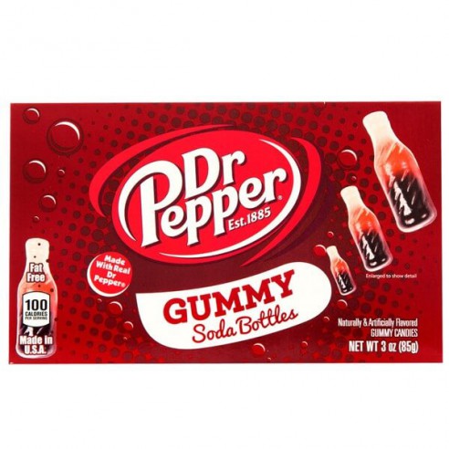 Dr Pepper Gummy Soda Bottles 128 g