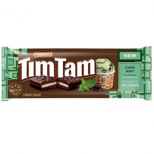 Arnott's Tim Tam Chocolate Mint 160 g