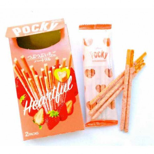 Pocky Strawberry Heartful 57 g