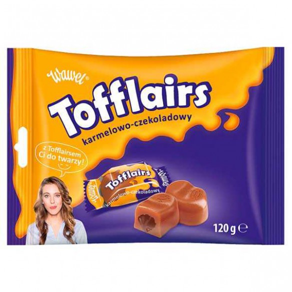 Wawel Tofflairs Caramel Chocolate Caramels 120 g