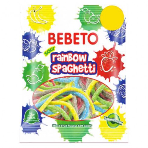 Bebeto Sour Rainbow Spaghetti 70 g