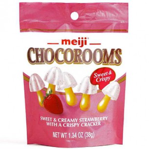 Meiji Chocorooms Sweet & Creamy Strawberry 38 g