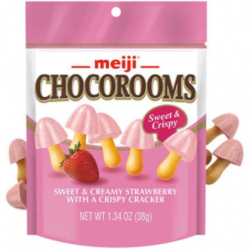 Meiji Chocorooms Sweet & Creamy Strawberry 38 g