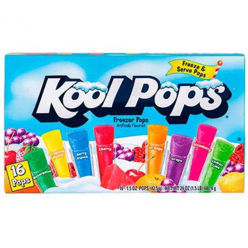 Kool Pops Assorted 16 Pack - 680.4 g