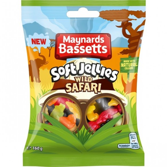 Maynards Bassetts Wild Safari Soft Jellies 160 g