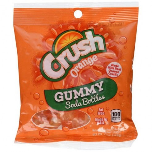 Crush Orange Gummy Soda Bottle 127 g