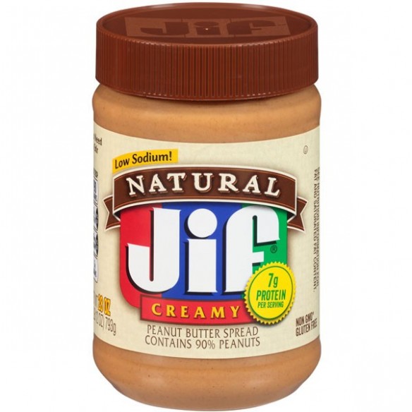 Jif Natural Creamy Peanut Butter 454 g
