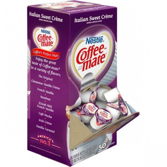 Coffee Mate Italian Sweet Cream Liquid Creamer Singles 50 Pack - 55...
