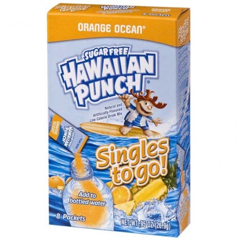 Hawaiian Punch Orange Ocean Singles to Go 8 Pack - 26.9 g