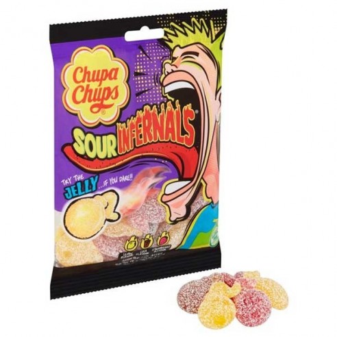 Chupa Chups Sour Infernals Jelly 150 g