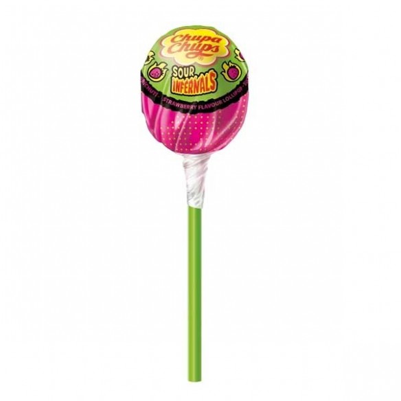 Chupa Chups Sour Infernals Lolly 10 Pack - 95 g
