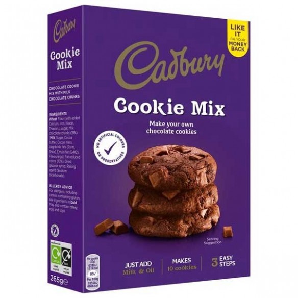 Cadbury Double Chocolate Cookie Mix 265 g