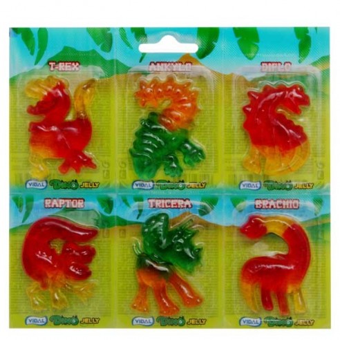 Vidal Dino Jelly 6 Pack - 66 g