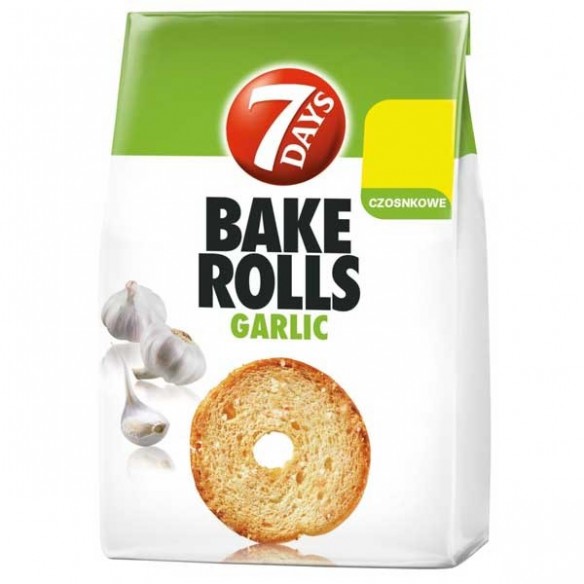 7 Days Bake Rolls Garlic 160 g