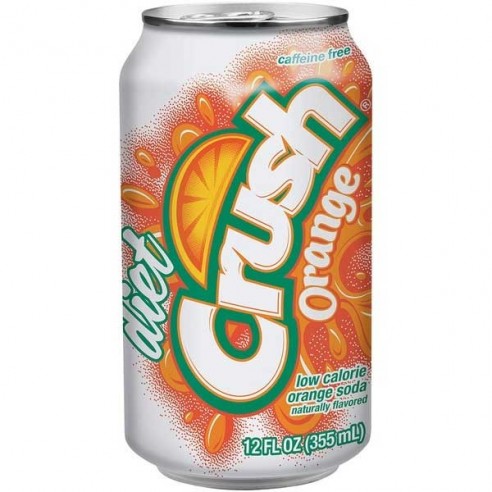 Crush Diet Orange Soda 355 mL