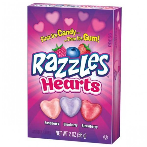 Razzles Hearts 56 g