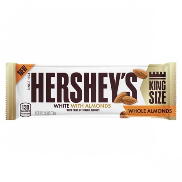HERSHEY'S White Whole Almonds King Size 73 g