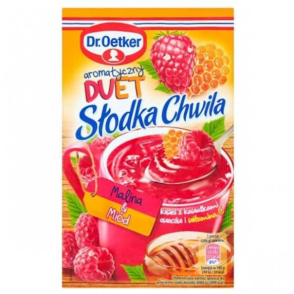 Dr. Oetker Raspberry Honey Jelly Slodka Chwila 31.5 g