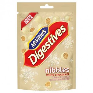 McVitie's Nibbles White Chocolate Digestives Bites 120 g