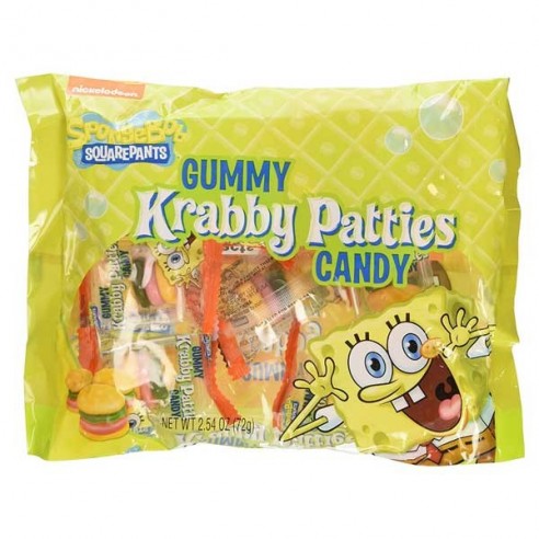 Spongebob Squarepants Gummy Krabby Candy 8 Pack - 72 g