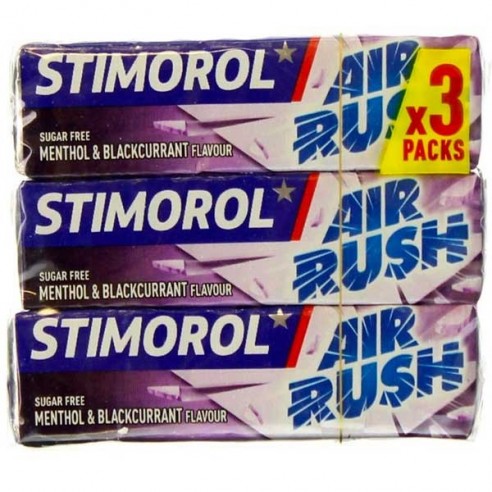 Stimorol Air Rush Menthol & Blackcurrant 3 Pack - 42 g