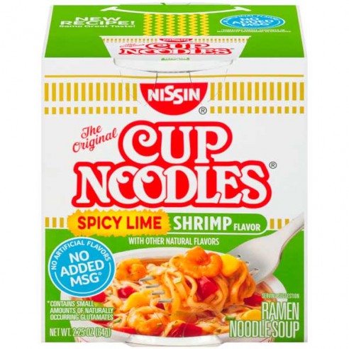 Nissin Cup Noodles Spicy Lime Shrimp