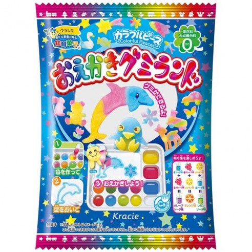 Kracie Colorful Peace Oekaki Gummi Land DIY Candy Kit 27 g