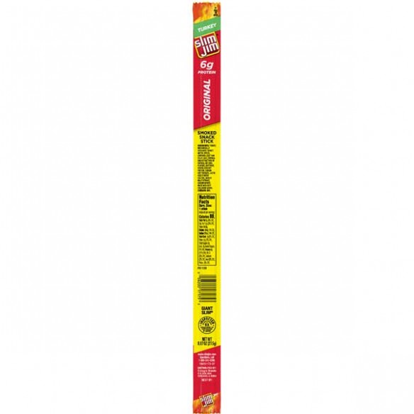Slim Jim Original Turkey Smoked Snack Stick