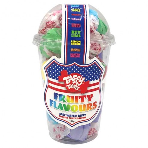 Taffy Town Fruity Flavours Salt Water Taffy Cups